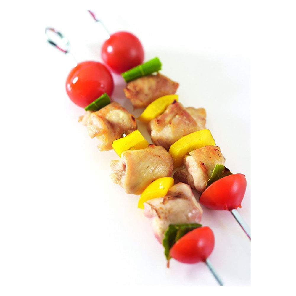 KitchenCraft Flat-Sided Metal Barbeque Skewer Set (20 cm) Secondary image