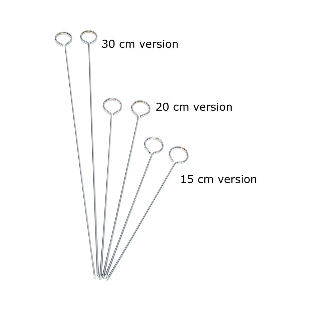 KitchenCraft Flat-Sided Metal Barbeque Skewer Set (20 cm)