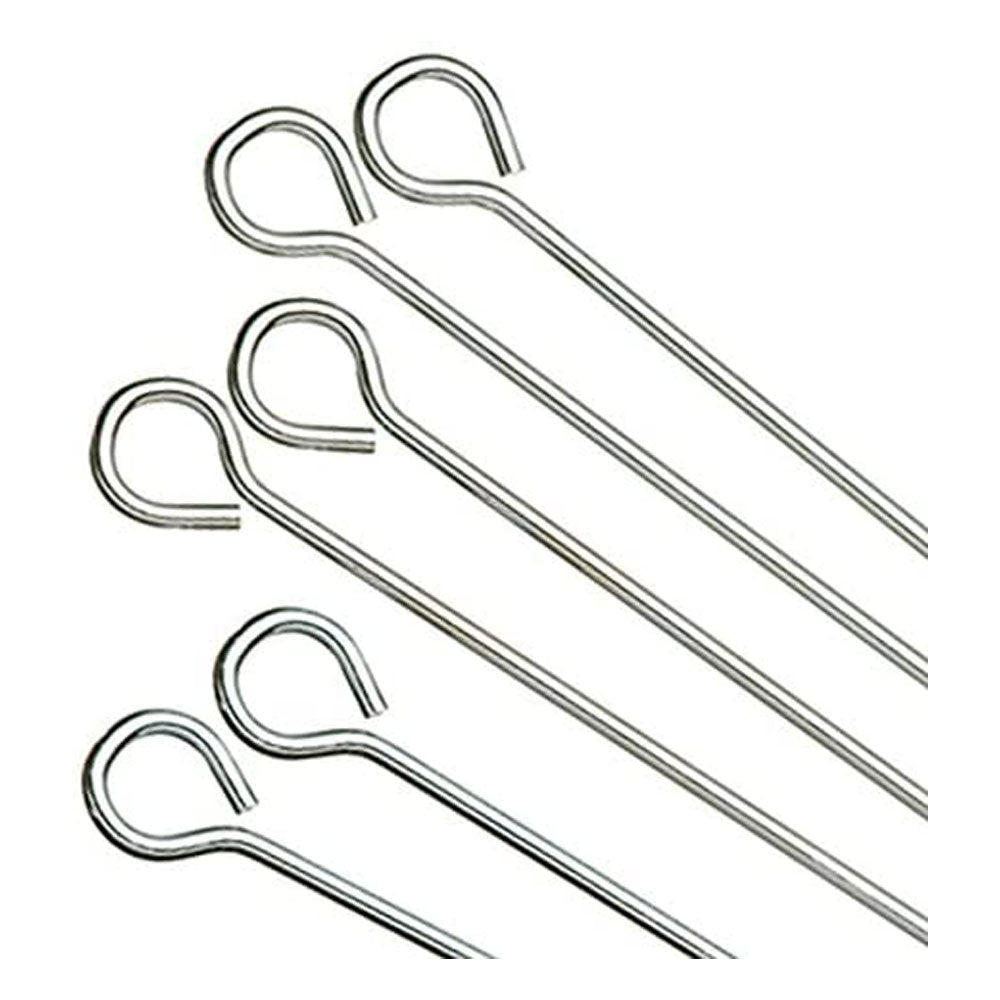 KitchenCraft Flat-Sided Metal Barbeque Skewer Set (20 cm)