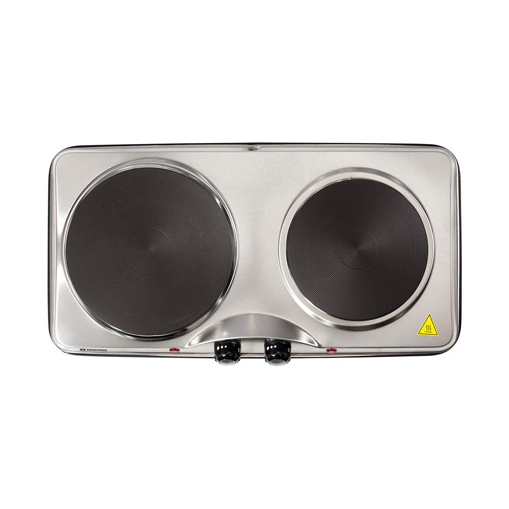 Daewoo Dual Hot Plate Stainless Steel - Silver Secondary image
