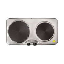 Daewoo Dual Hot Plate Stainless Steel - Silver