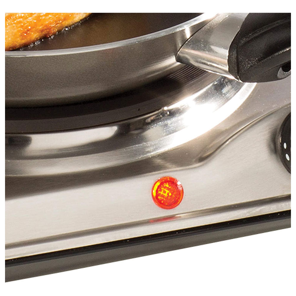 Daewoo Dual Hot Plate Stainless Steel - Silver