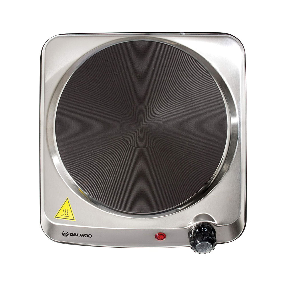 Daewoo Single Hot Plate Stainless Steel Cast Iron - Silver