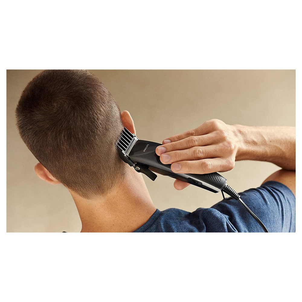Philips Series 3000 Home Hair Clipper With Stainless Steel Blades And 4 Attachments – Black