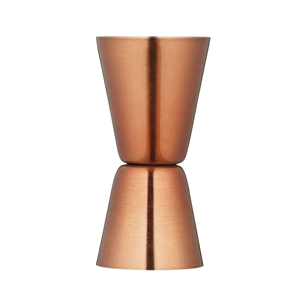 KitchenCraft BarCraft Dual Cocktail Jigger/Spirit Measure Stainless Steel Copper Finish 25/50 ml Main image