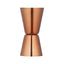 KitchenCraft BarCraft Dual Cocktail Jigger/Spirit Measure Stainless Steel Copper Finish 25/50 ml