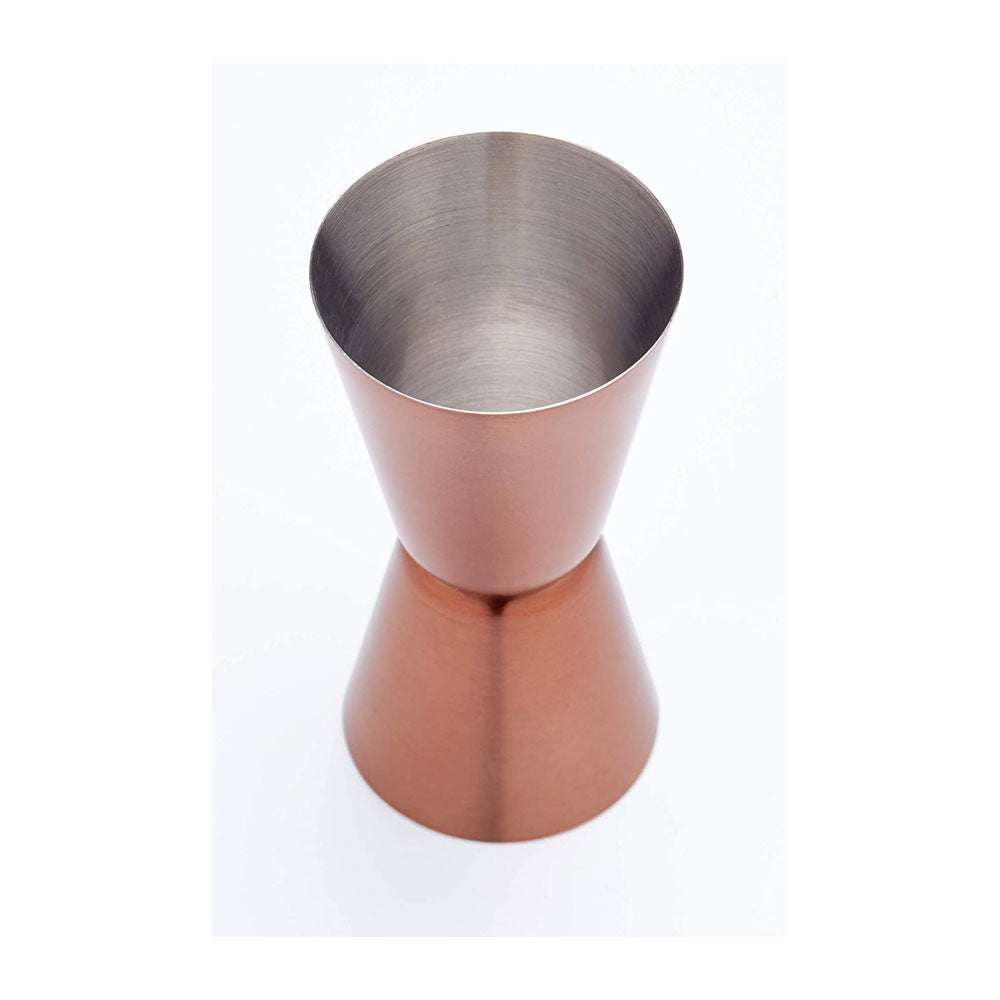 KitchenCraft BarCraft Dual Cocktail Jigger/Spirit Measure Stainless Steel Copper Finish 25/50 ml Secondary image