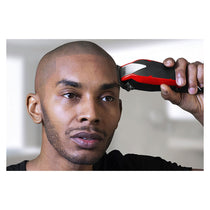 Wahl Baldfader Plus Ultra Close Cut Hair Clipper With 6 Attachment Combs - Black/Red