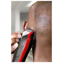 Wahl Baldfader Plus Ultra Close Cut Hair Clipper With 6 Attachment Combs - Black/Red