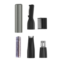 Wahl 3 In 1 Men And Women Micro Finisher Lithium Detail Trimmer For Nose Ear And Eyebrow Trimmer - Silver/Black