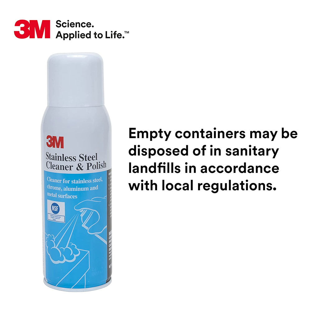3M Command Stainless Steel Cleaner And Polish 600ml Spray Can