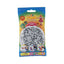 Hama 1000 Midi Beads In Bag Cylindrical Plastic - Light Grey