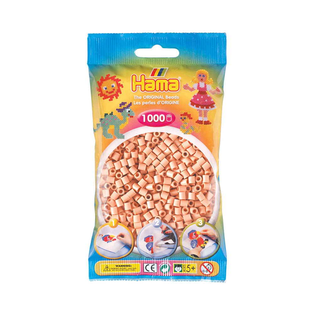 Hama 1000 Midi Beads In Bag Cylindrical Plastic - Matt Rose Main image