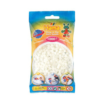 Hama 1000 Midi Beads In Bag Cylindrical Plastic - Night Glow Green