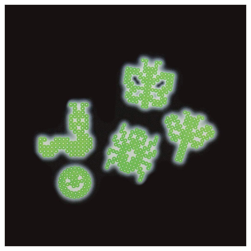 Hama 1000 Midi Beads In Bag Cylindrical Plastic - Night Glow Green Secondary image