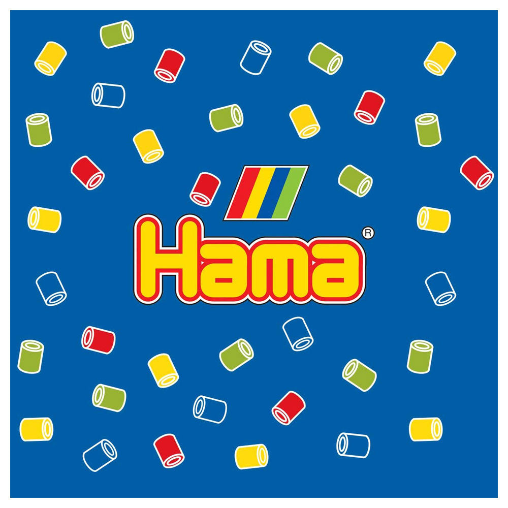 Hama 1000 Midi Beads In Bag Cylindrical Plastic - Night Glow Green