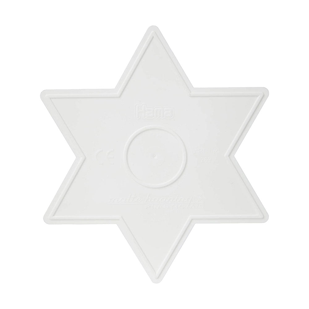 Hama Midi Pegboard Large Star Plastic - White Secondary image