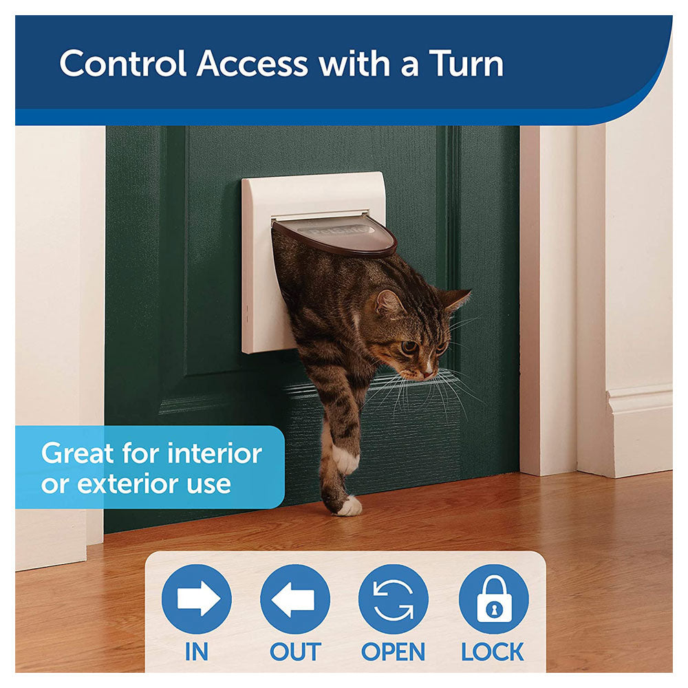 PetSafe Staywell Magnetic Cat Flap Pet Door 4 Way Locking