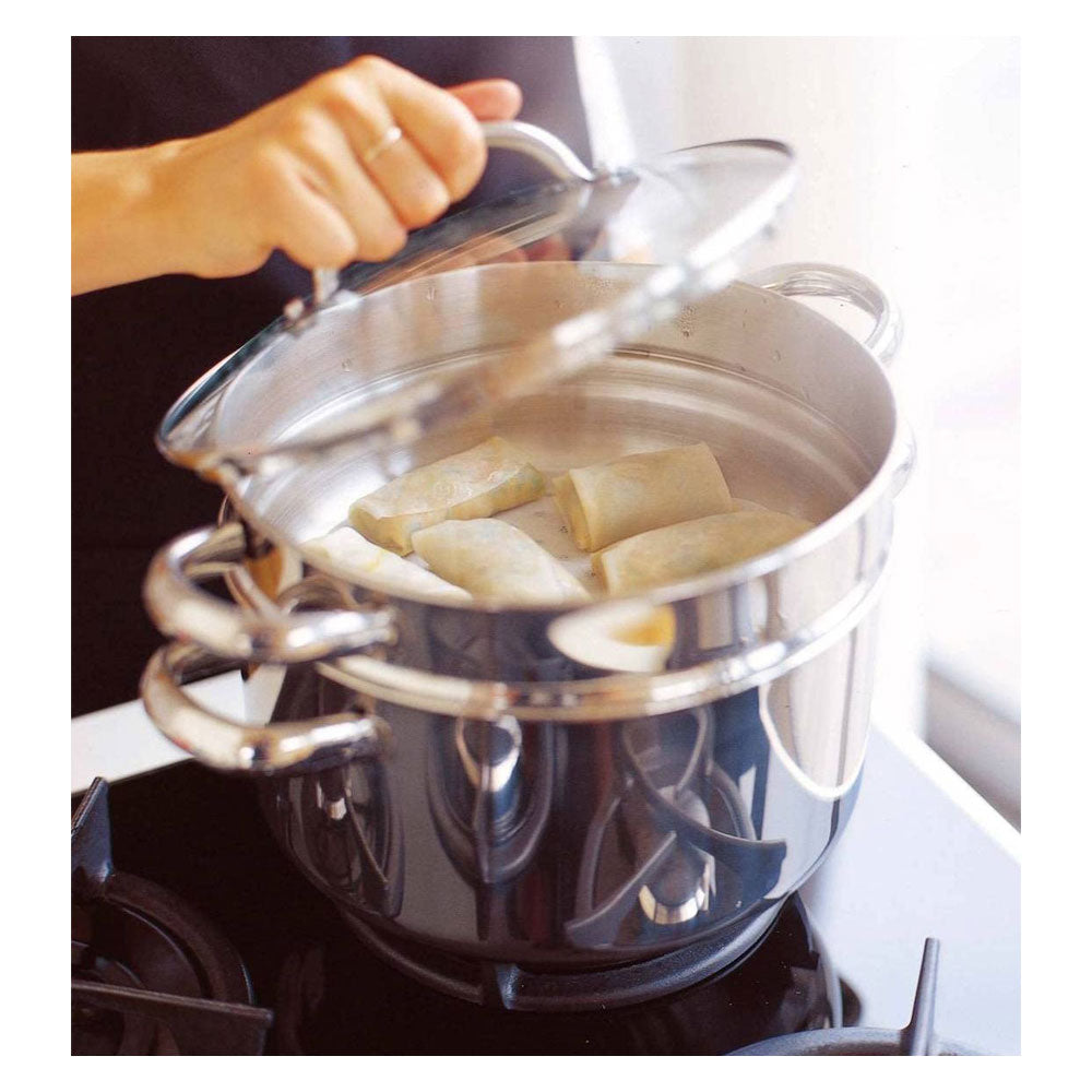 Prestige Cook And Strain Stainless Steel 20 cm Multi Steamer 3.8 Litres - Silver