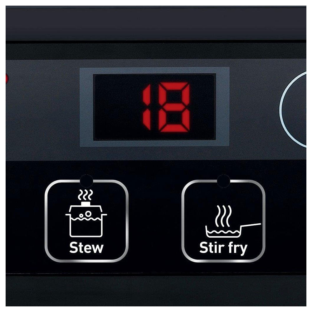 Tefal Everyday Induction Hob Ceramic Plate with 6 Pre-Set Cooking Programmes - Black