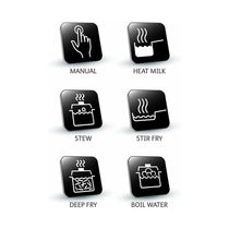 Tefal Everyday Induction Hob Ceramic Plate with 6 Pre-Set Cooking Programmes - Black