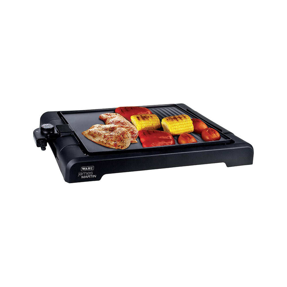 Wahl James Martin Non Stick Healthy Table Top Grill With Flat Hot Plate Stainless Steel - Black Main image