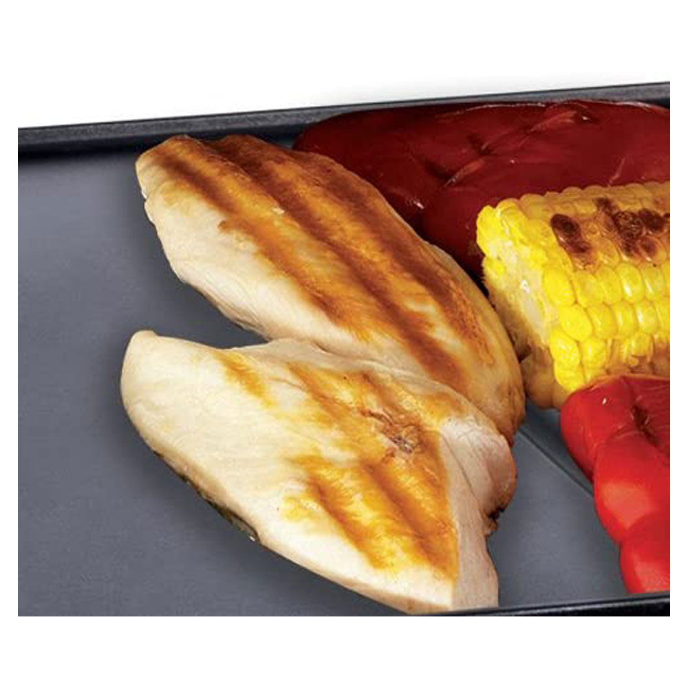 Wahl James Martin Non Stick Healthy Table Top Grill With Flat Hot Plate Stainless Steel - Black