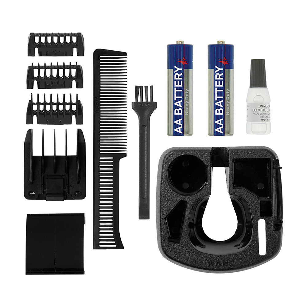 Wahl Groomsman Battery Hair Trimmer Stubble & Beard Trimmer Set 