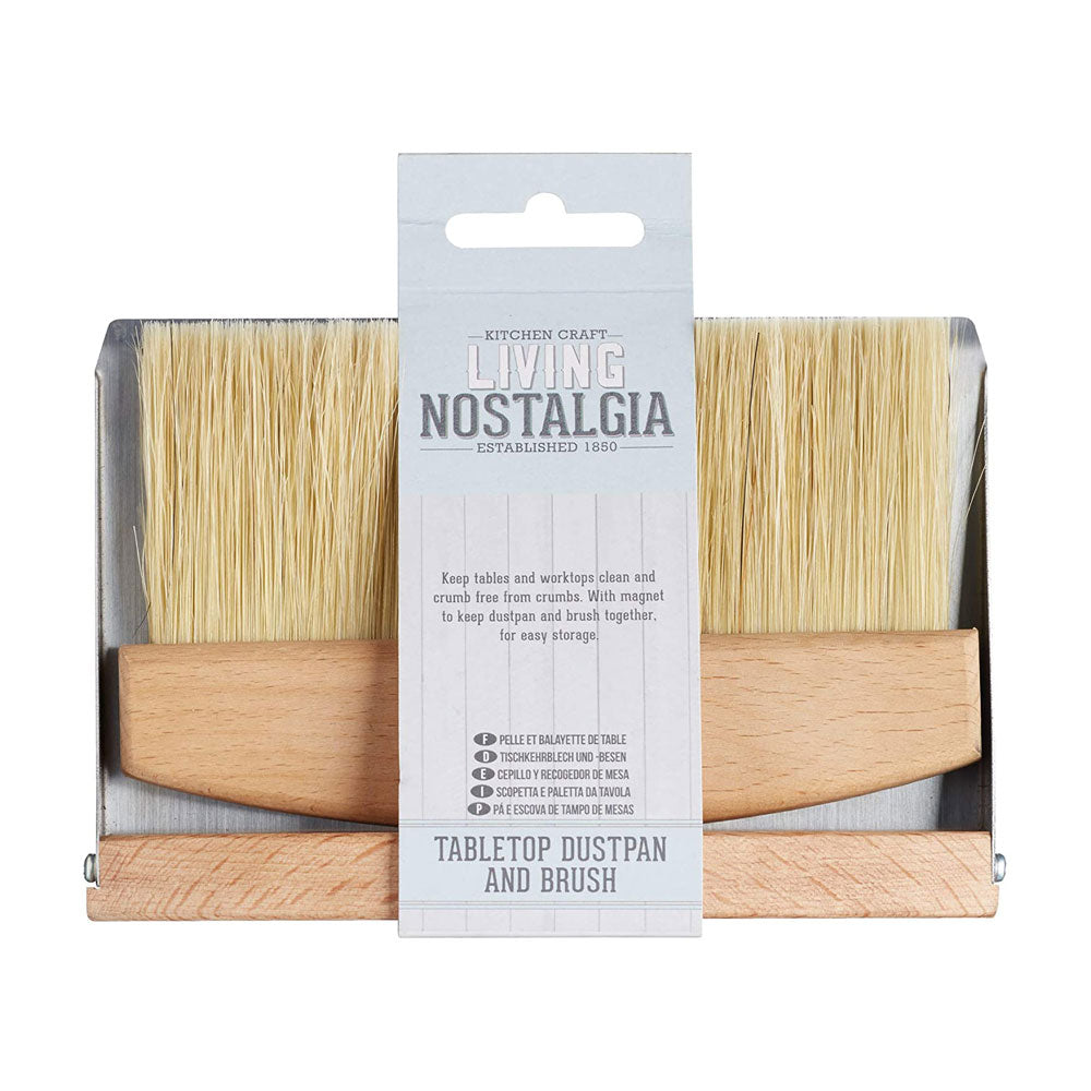 KitchenCraft Living Nostalgia Tabletop Dustpan And Brush Set 16 x 11 x 14 cm - Brown Secondary image