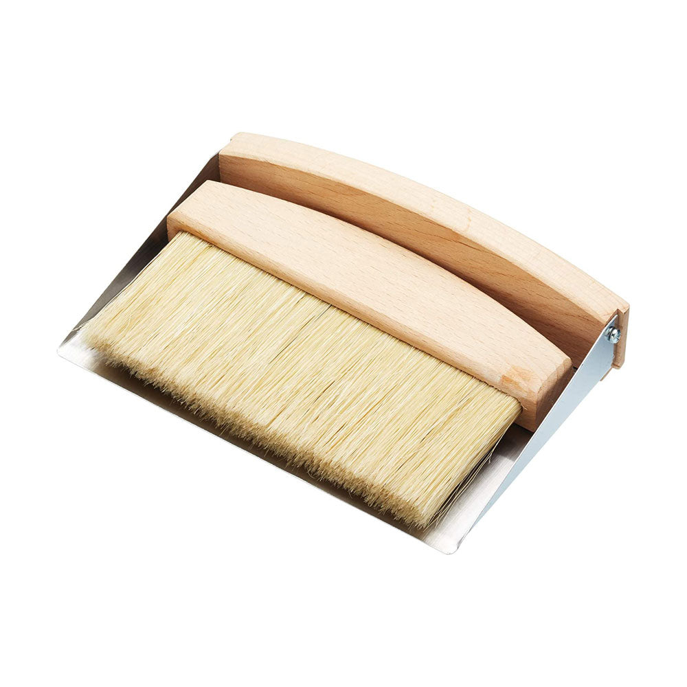 KitchenCraft Living Nostalgia Tabletop Dustpan And Brush Set 16 x 11 x 14 cm - Brown