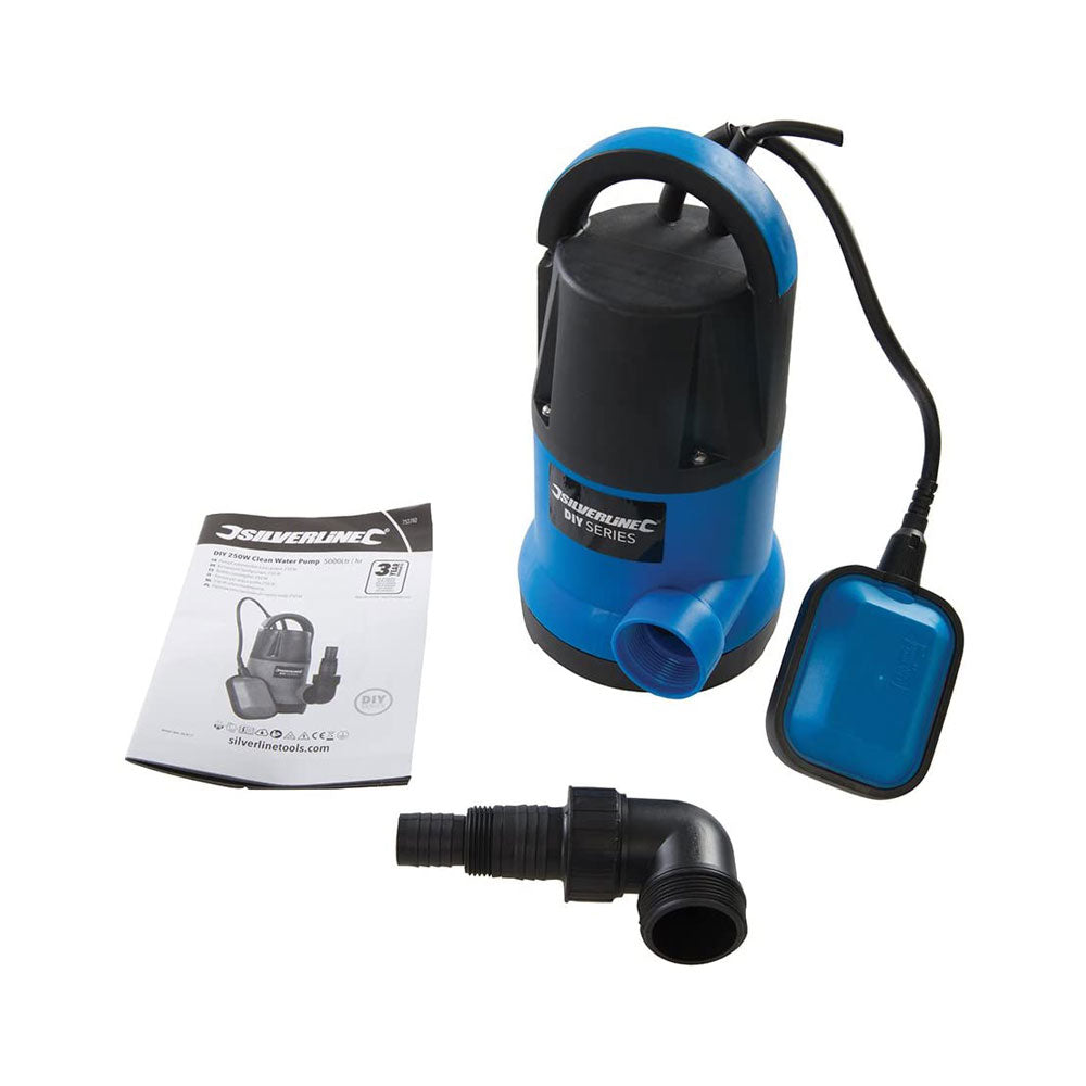 Silverline 250W DIY Clean Water Pump Plastic - Multicolor