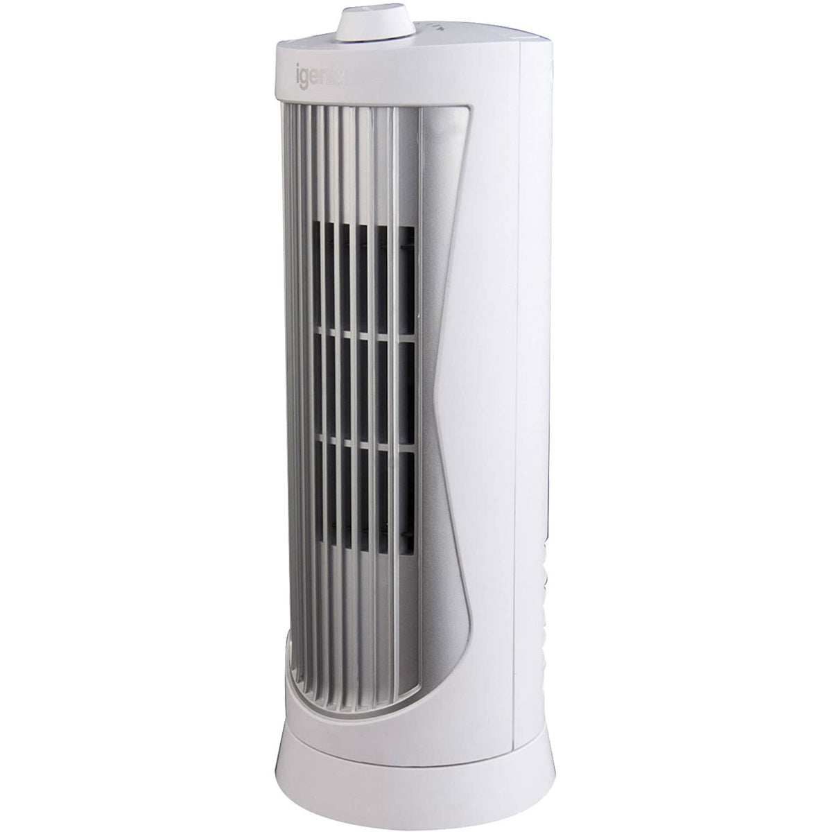 Igenix 12 Inch Oscillating Mini Tower Fan With 2 Speed Settings - White
