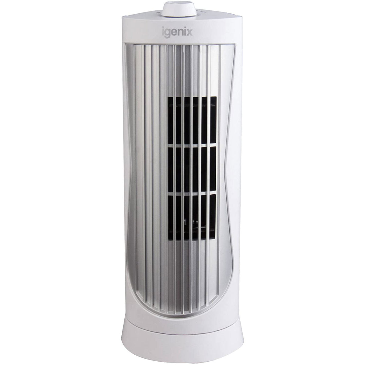 Igenix 12 Inch Oscillating Mini Tower Fan With 2 Speed Settings - White Main image