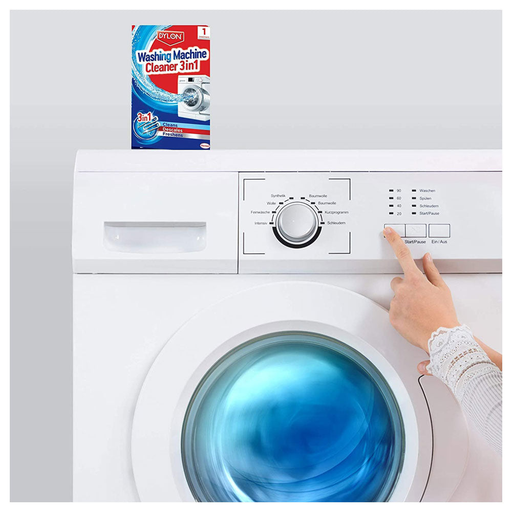 Dylon Colour Catcher Washing Machine Cleaner 3 In 1 - Cleans Descales And Freshens