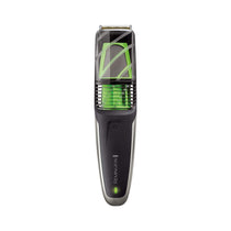 Remington Mens Beard And Stubble Trimmer With Vacuum Chamber To Catch Trimmed Hair - Black/Green