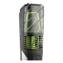 Remington Mens Beard And Stubble Trimmer With Vacuum Chamber To Catch Trimmed Hair - Black/Green