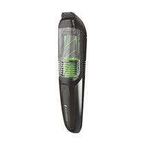 Remington Mens Beard And Stubble Trimmer With Vacuum Chamber To Catch Trimmed Hair - Black/Green