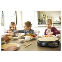 Russell Hobbs Fiesta Crepe And Pancake Maker Electric Non Stick 30cm Hot Plate 1200 W - Black