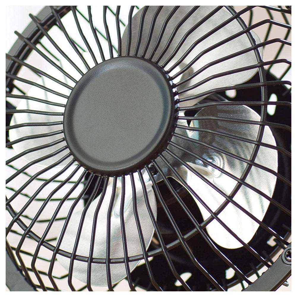 Fine Elements 4 Inch Mini Portable USB Desk Table Fan Aluminum - Black