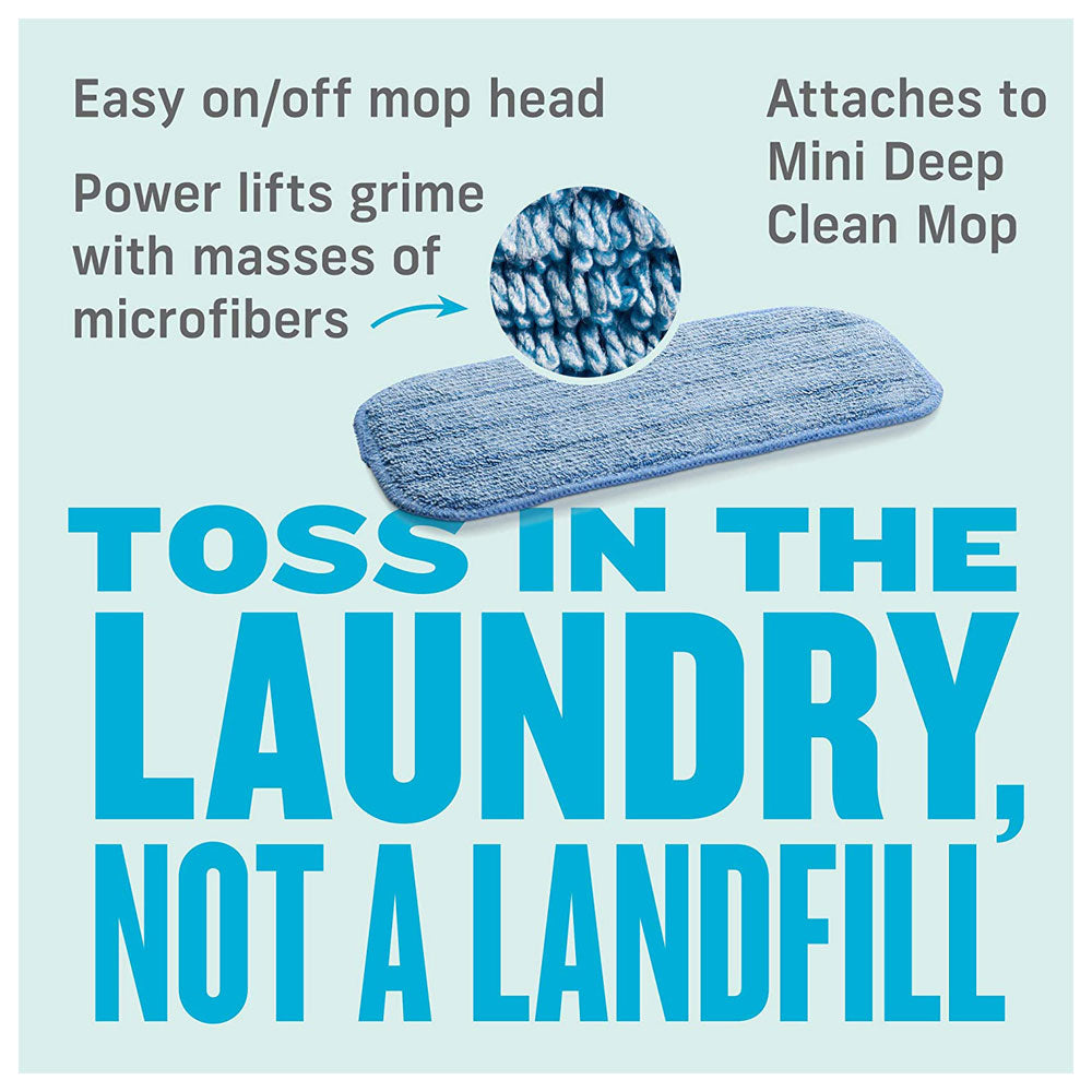 E-Cloth Bath & Tile Mini Deep Clean Mop Head Microfibre - Blue