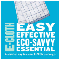 E-Cloth Classic Check Tea Towel Microfibere 1 Pack - Blue