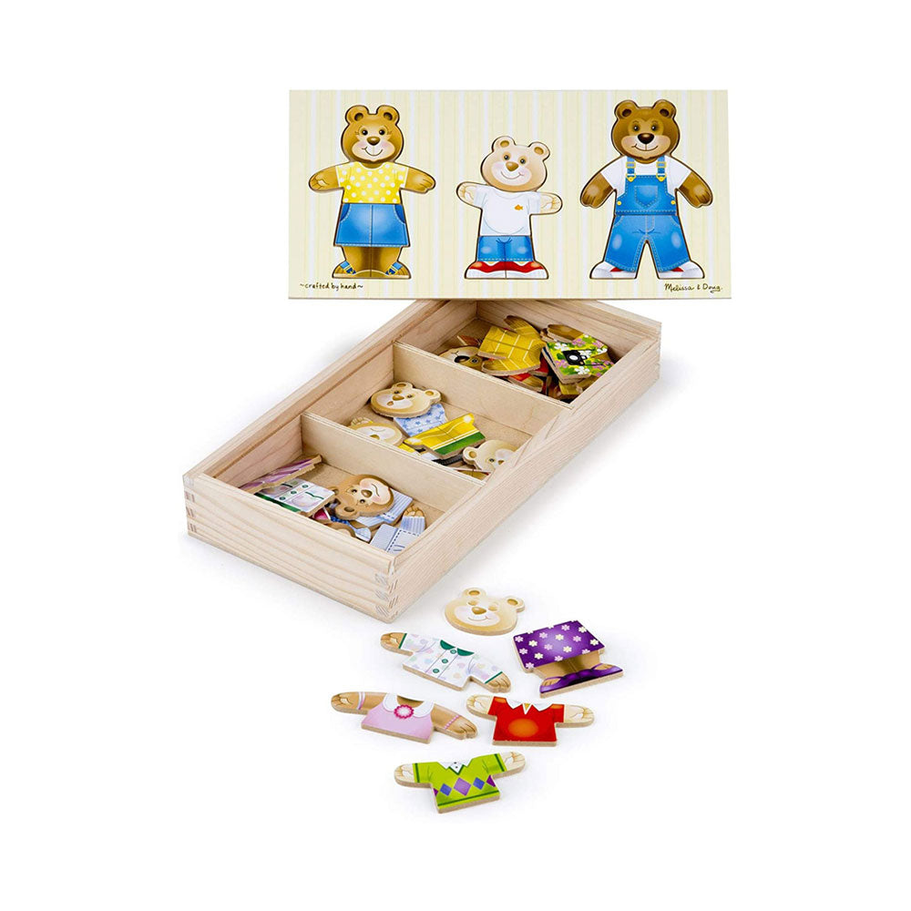 Melissa & Doug Bear Family Dress-Up Puzzle