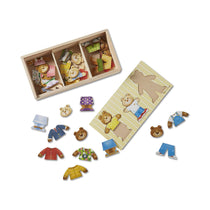 Melissa & Doug Bear Family Dress-Up Puzzle