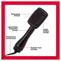 Revlon Pro Collection Salon One Step Hair Dryer And Styler Hair Brush - Black