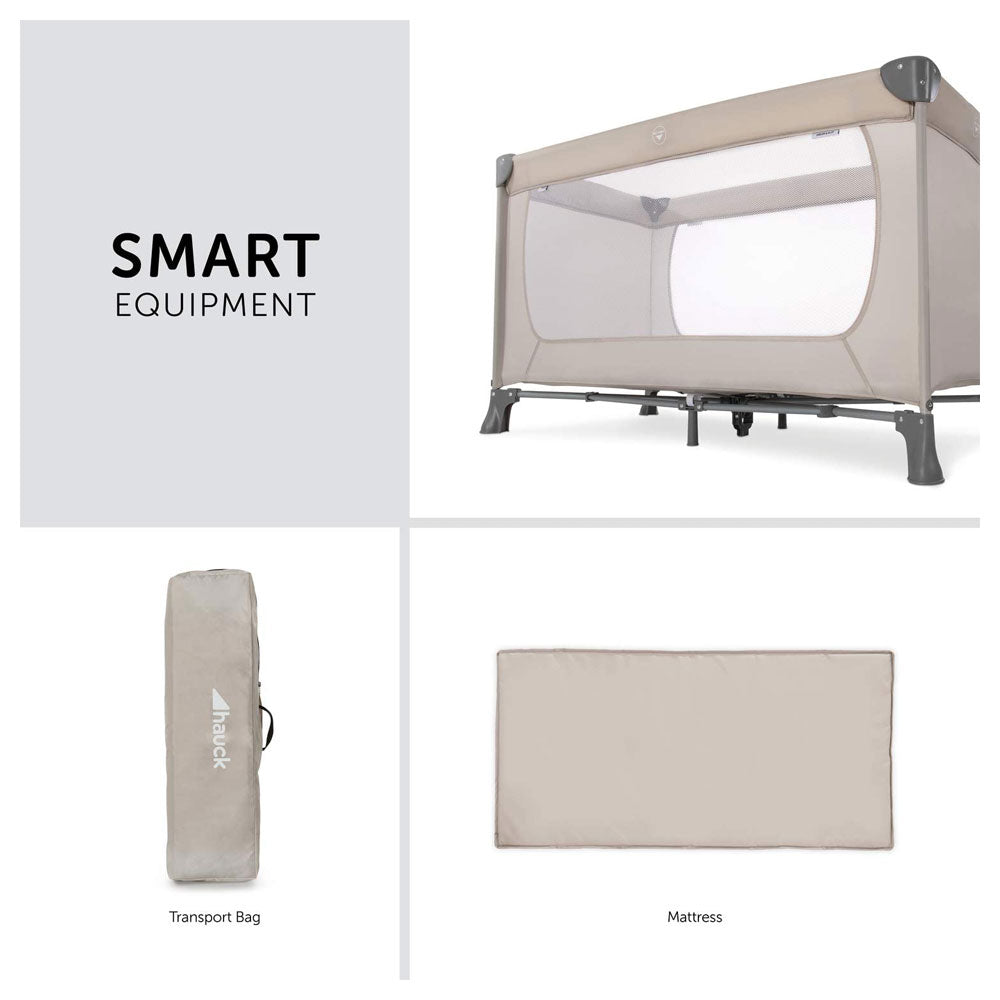 Hauck Dream N Play Travel Cot For Babys And Toddlers - Beige