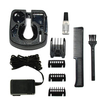Wahl Groomsman Rechargeable Beard Trimmer with 6 Piece Haircutting Accessory Kit - Black And Silver