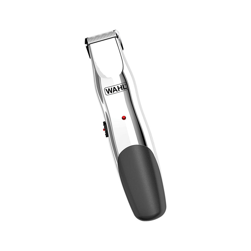 Wahl Groomsman Rechargeable Beard Trimmer with 6 Piece Haircutting Accessory Kit - Black And Silver