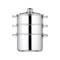 KitchenCraft Stainless Steel Three Tier 20cm Steamer