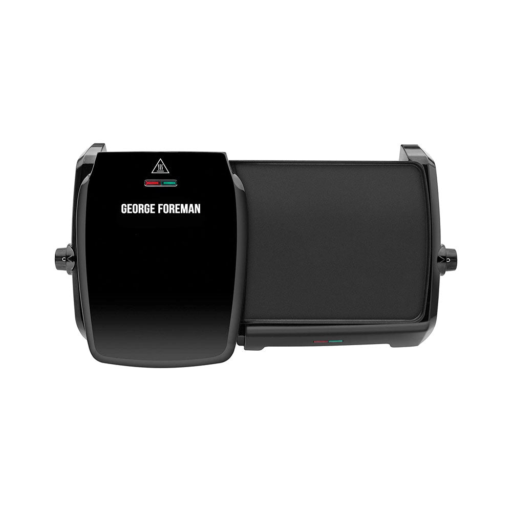 George Foreman Large Variable Temperature 10 Portion Grill And Griddle 2180 W - Black