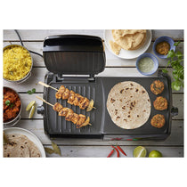 George Foreman Large Variable Temperature 10 Portion Grill And Griddle 2180 W - Black